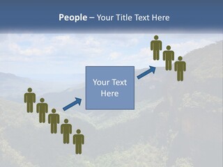 A Scenic View Of The Blue Mountains With Clouds In The Sky PowerPoint Template