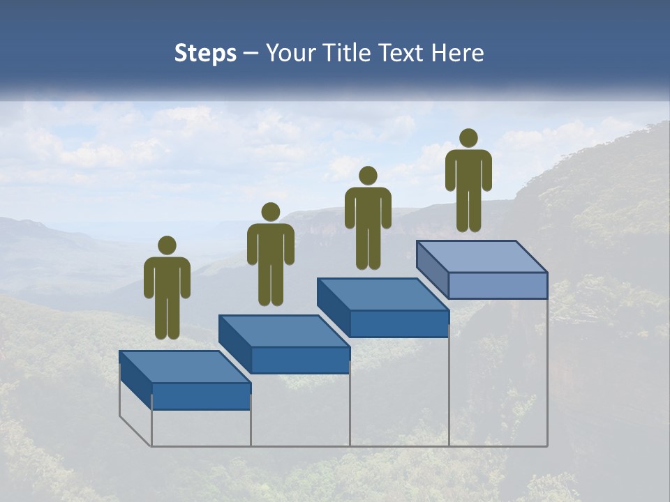 A Scenic View Of The Blue Mountains With Clouds In The Sky PowerPoint Template