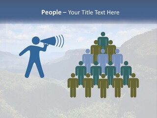 A Scenic View Of The Blue Mountains With Clouds In The Sky PowerPoint Template