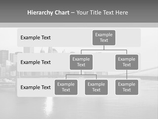 A Black And White Photo Of A City Skyline PowerPoint Template