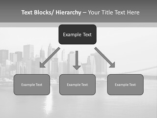 A Black And White Photo Of A City Skyline PowerPoint Template