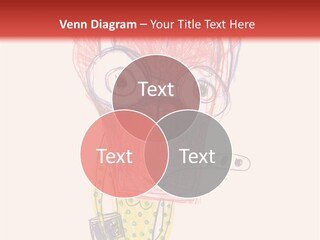 A Child's Drawing Of A Monster With Glasses PowerPoint Template
