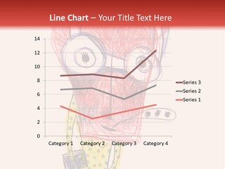 A Child's Drawing Of A Monster With Glasses PowerPoint Template
