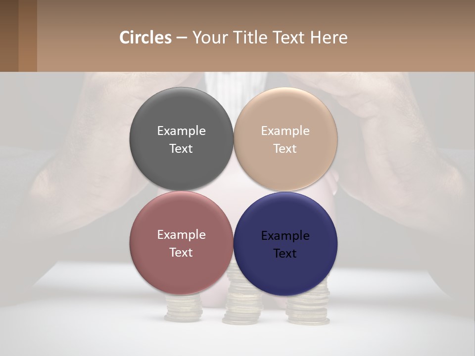 A Man Putting Money Into A Piggy Bank PowerPoint Template