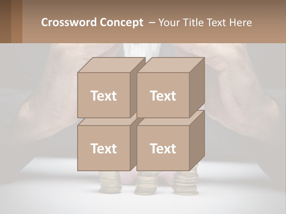 A Man Putting Money Into A Piggy Bank PowerPoint Template