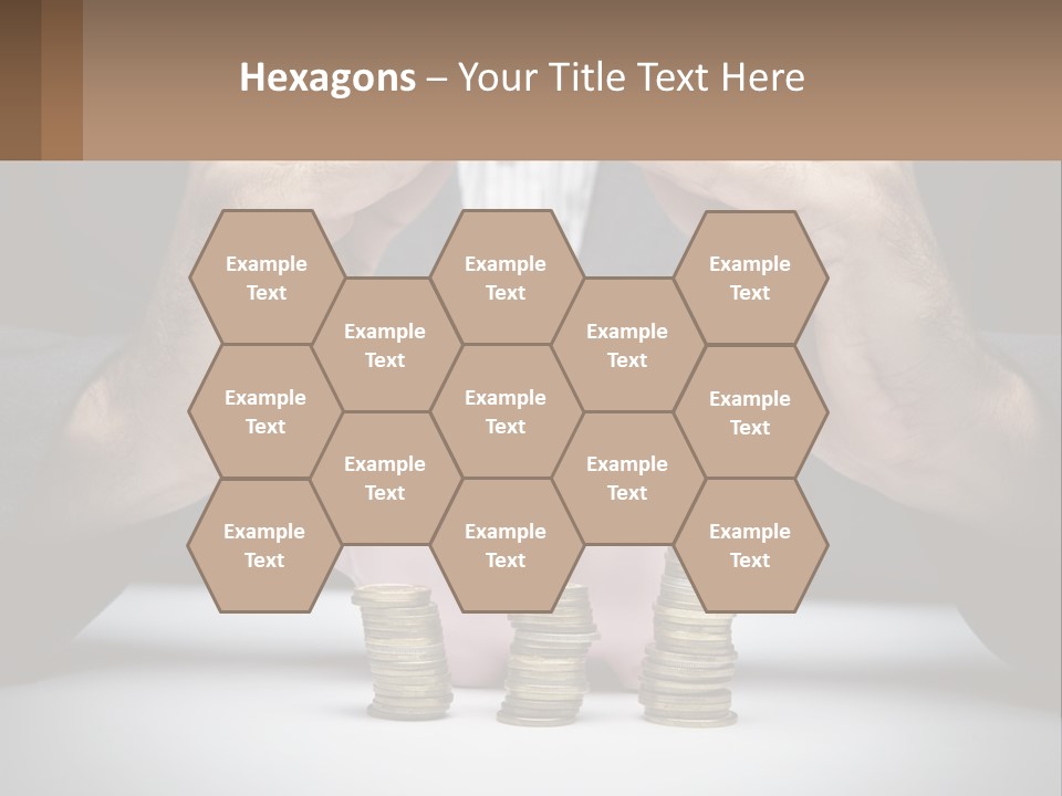 A Man Putting Money Into A Piggy Bank PowerPoint Template