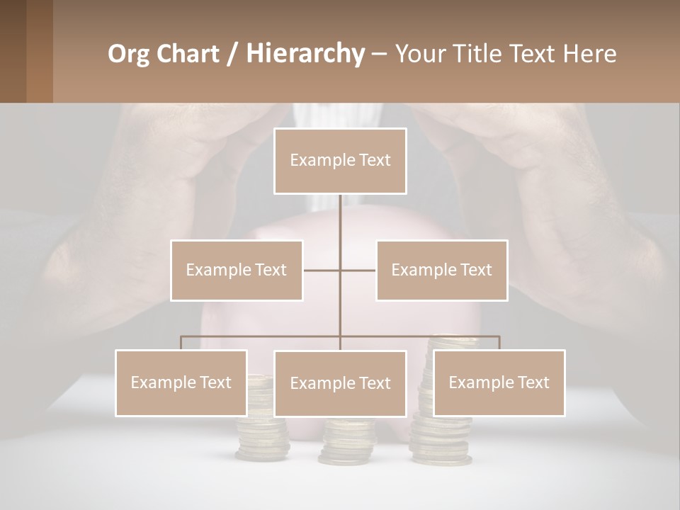 A Man Putting Money Into A Piggy Bank PowerPoint Template