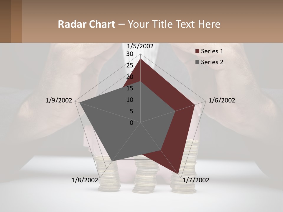A Man Putting Money Into A Piggy Bank PowerPoint Template