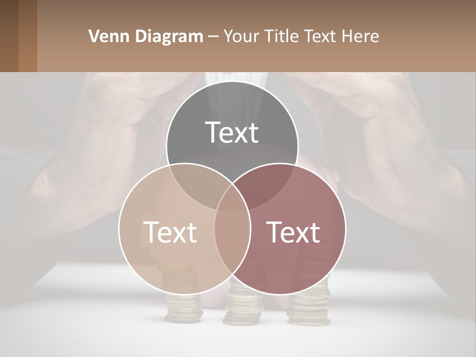 A Man Putting Money Into A Piggy Bank PowerPoint Template