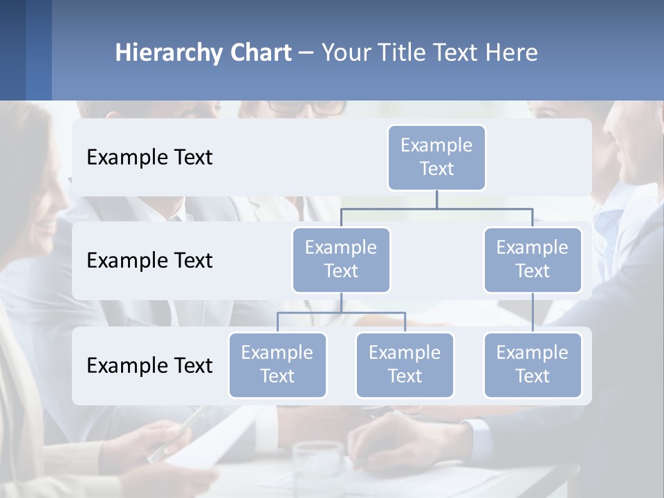 A Group Of Business People Shaking Hands Over A Table PowerPoint Template