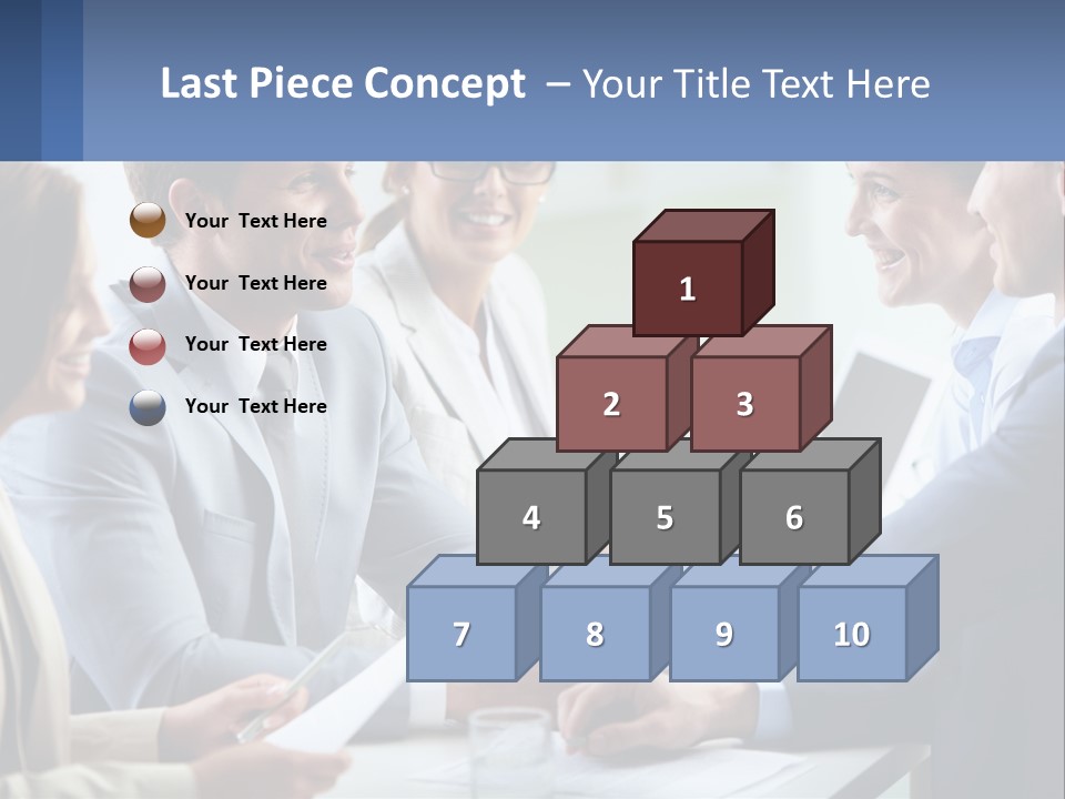 A Group Of Business People Shaking Hands Over A Table PowerPoint Template