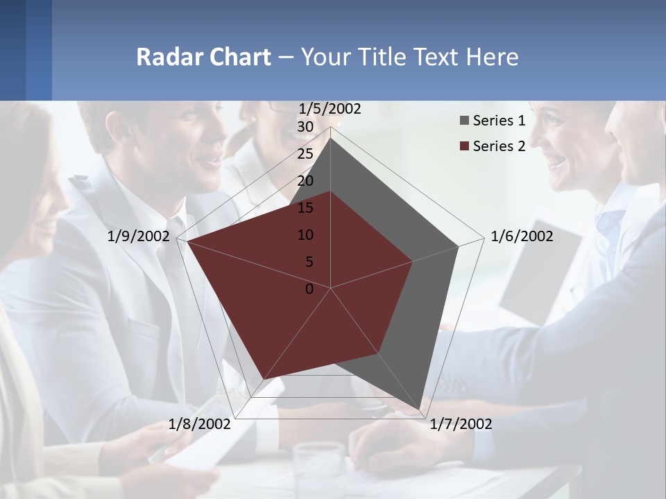 A Group Of Business People Shaking Hands Over A Table PowerPoint Template