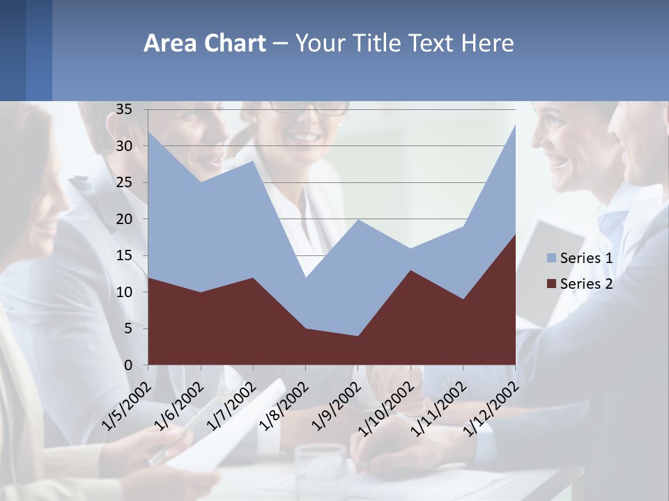 A Group Of Business People Shaking Hands Over A Table PowerPoint Template