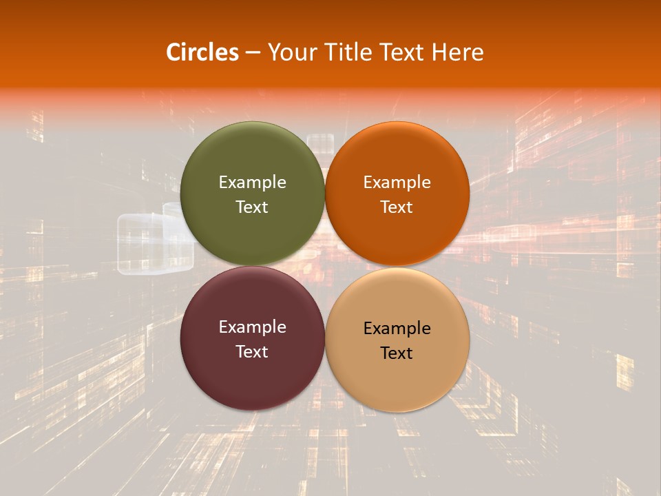 A Colorful Abstract Background With Squares And Lines PowerPoint Template