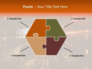 A Colorful Abstract Background With Squares And Lines PowerPoint Template