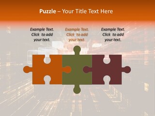 A Colorful Abstract Background With Squares And Lines PowerPoint Template