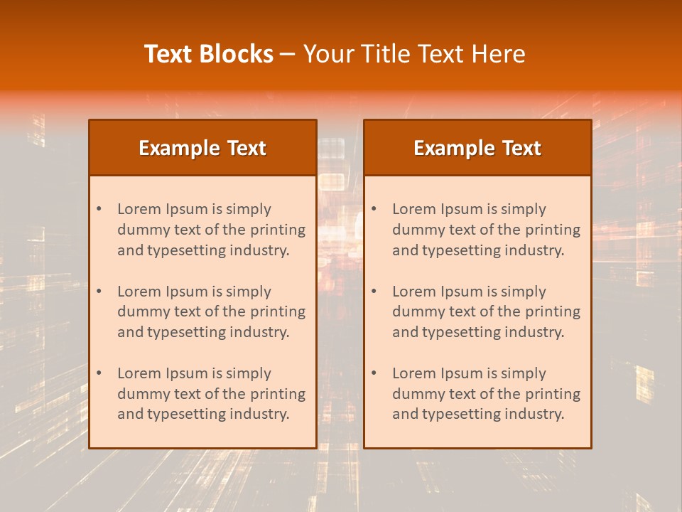 A Colorful Abstract Background With Squares And Lines PowerPoint Template