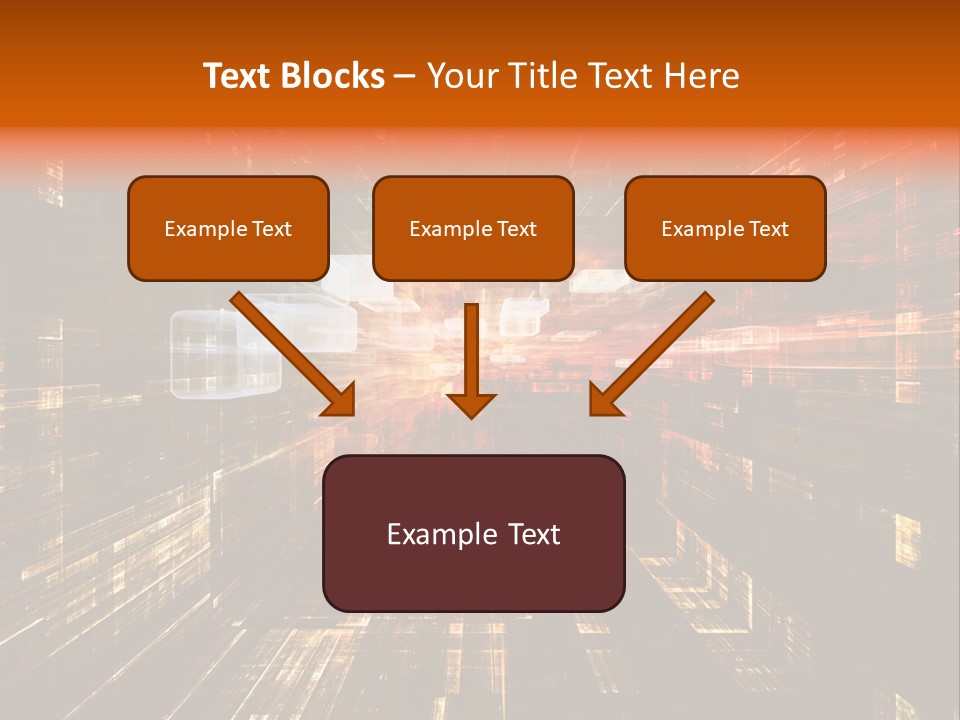 A Colorful Abstract Background With Squares And Lines PowerPoint Template
