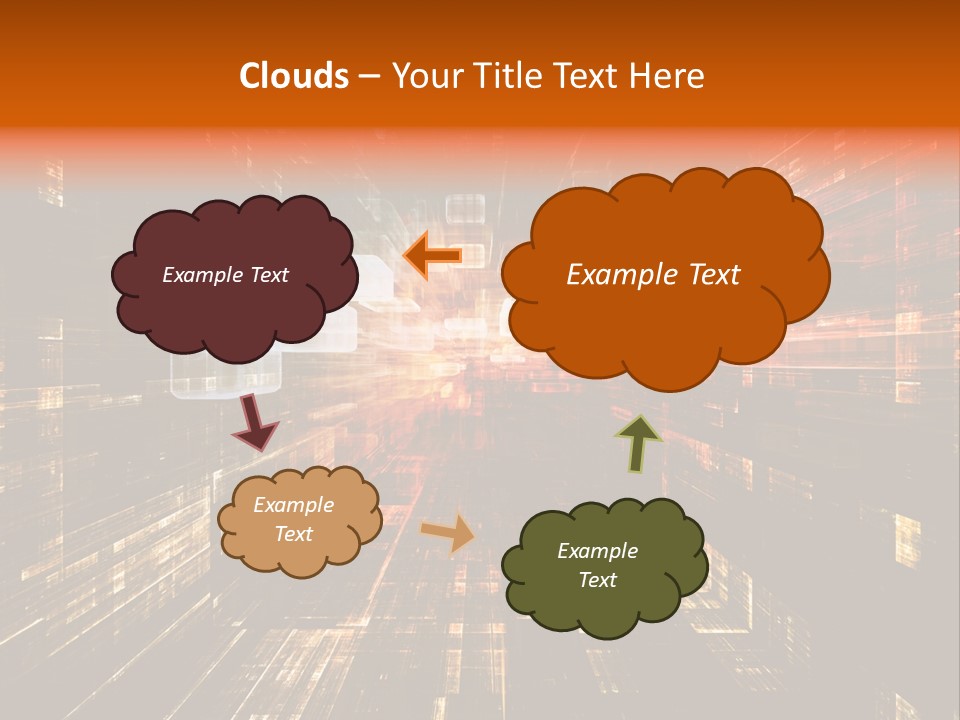 A Colorful Abstract Background With Squares And Lines PowerPoint Template