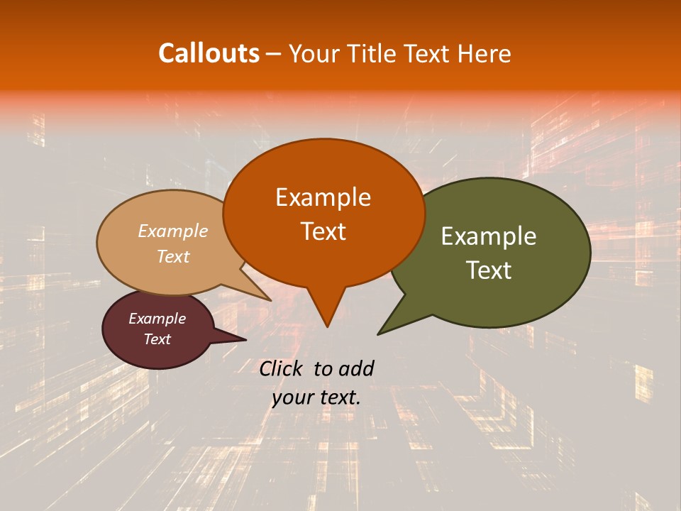 A Colorful Abstract Background With Squares And Lines PowerPoint Template