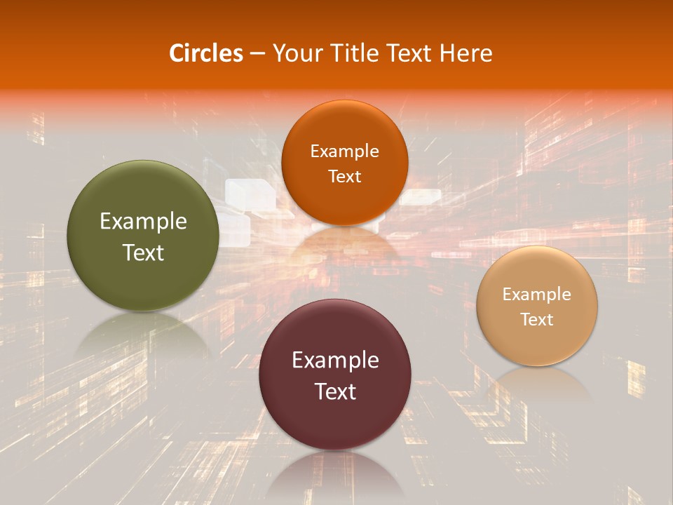 A Colorful Abstract Background With Squares And Lines PowerPoint Template