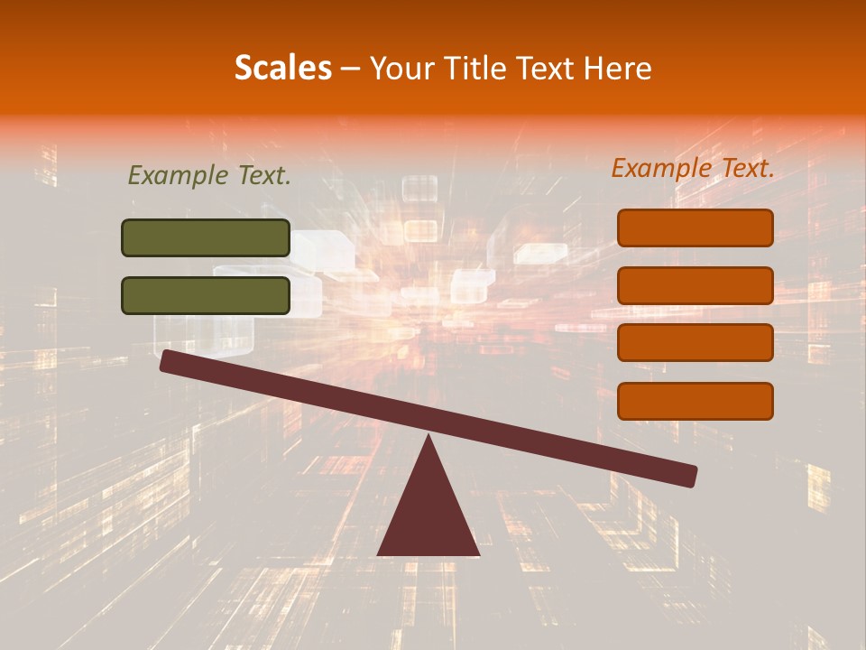 A Colorful Abstract Background With Squares And Lines PowerPoint Template