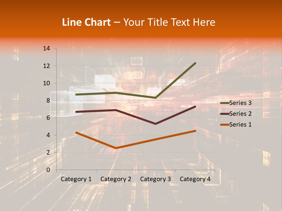 A Colorful Abstract Background With Squares And Lines PowerPoint Template