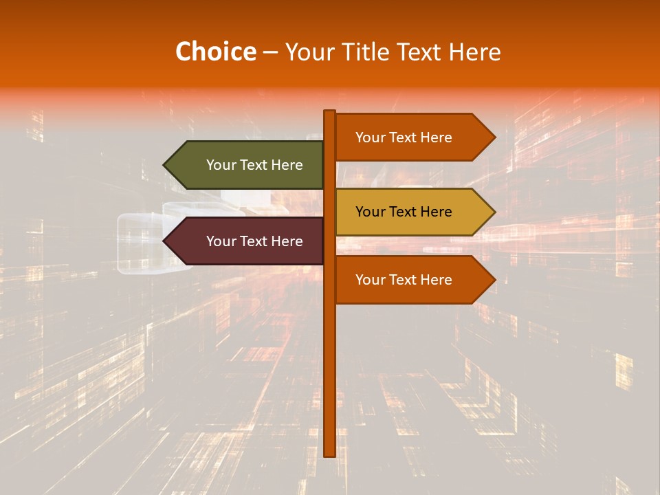 A Colorful Abstract Background With Squares And Lines PowerPoint Template