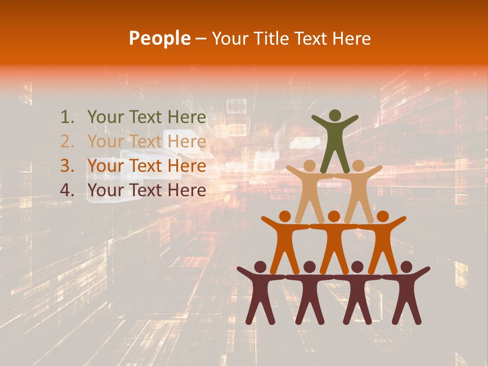 A Colorful Abstract Background With Squares And Lines PowerPoint Template