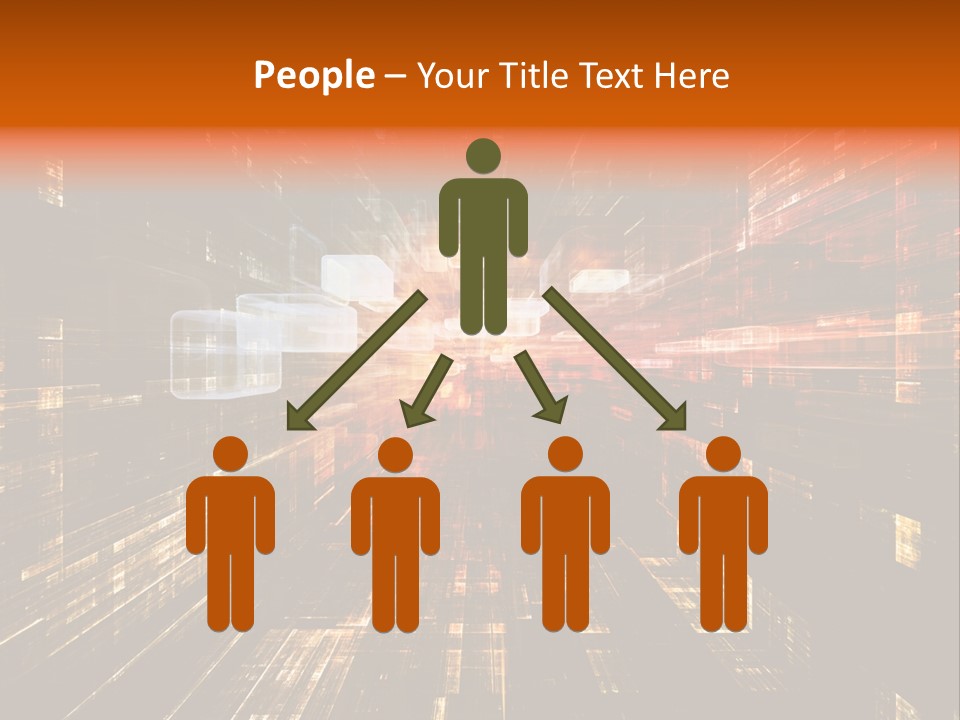 A Colorful Abstract Background With Squares And Lines PowerPoint Template