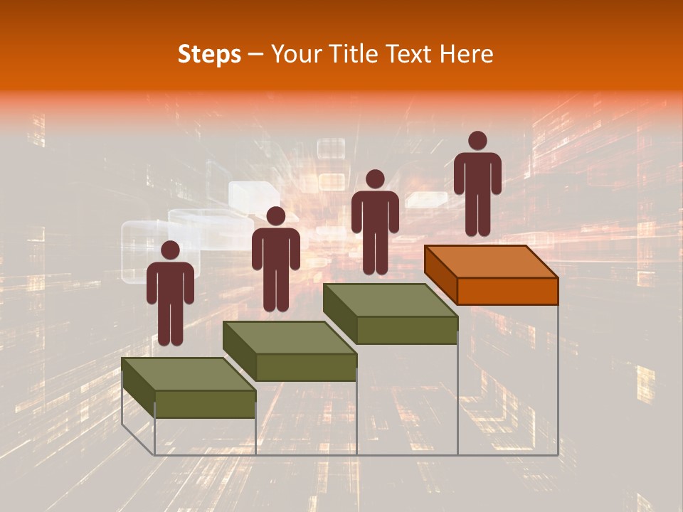 A Colorful Abstract Background With Squares And Lines PowerPoint Template