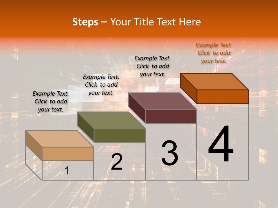 A Colorful Abstract Background With Squares And Lines PowerPoint Template