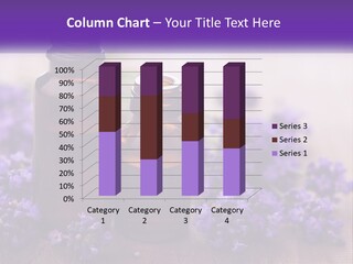 A Bottle Of Lavender Oil Next To A Bottle Of Lavender Oil PowerPoint Template