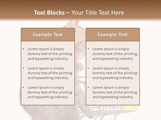 A Small Kitten Is Pushing A Shopping Cart PowerPoint Template