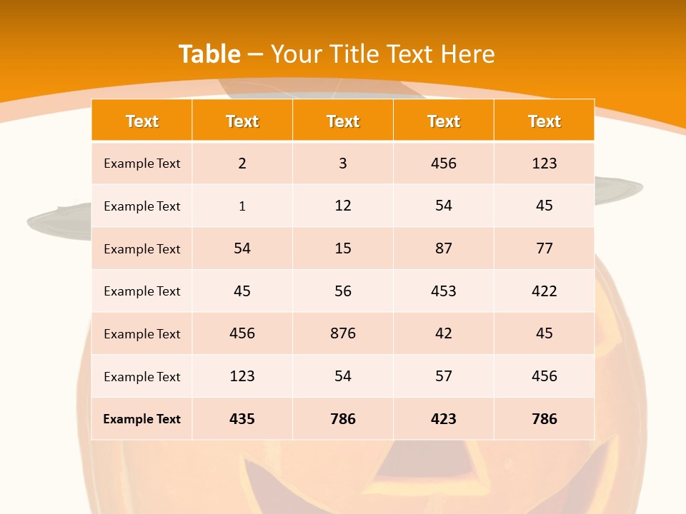 A Pumpkin With A Witches Hat On Top Of It PowerPoint Template