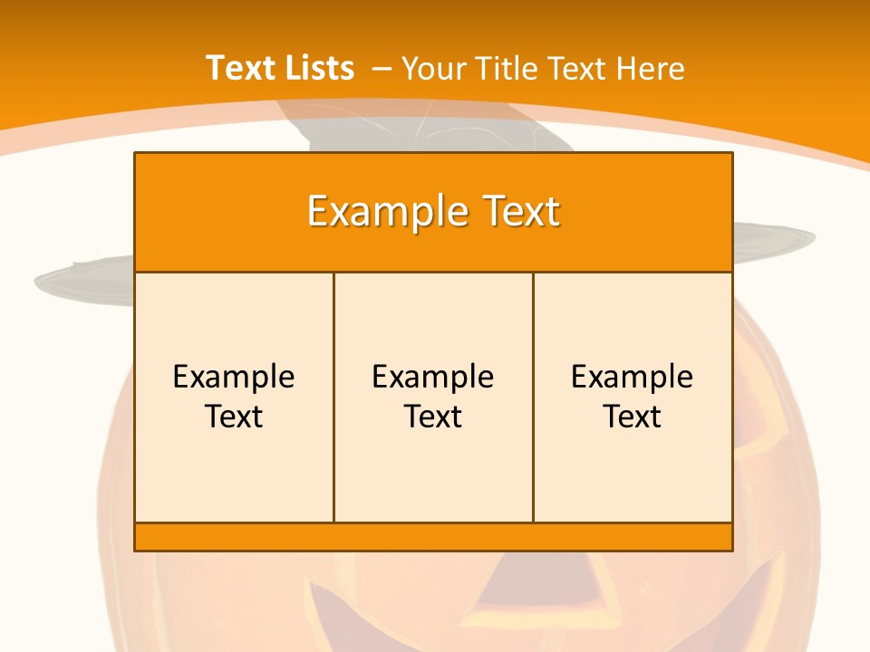 A Pumpkin With A Witches Hat On Top Of It PowerPoint Template
