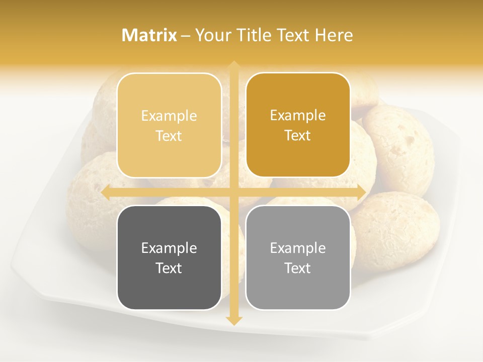 A White Plate Filled With Food On Top Of A Table PowerPoint Template