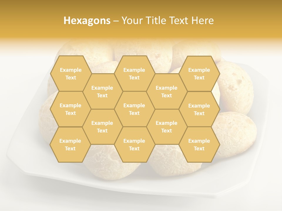 A White Plate Filled With Food On Top Of A Table PowerPoint Template
