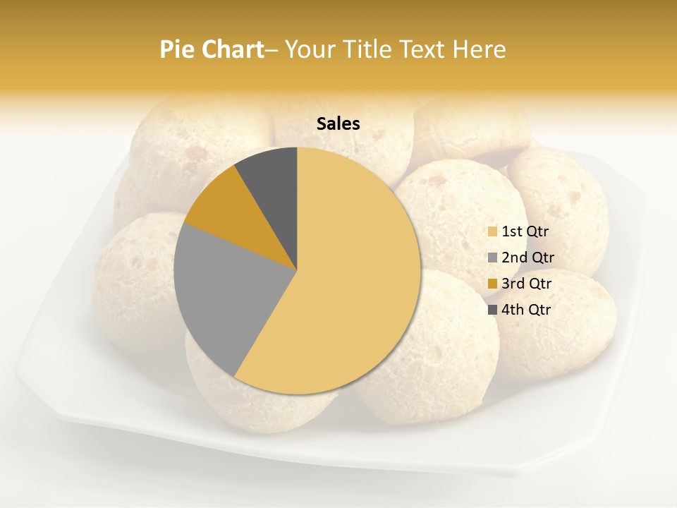 A White Plate Filled With Food On Top Of A Table PowerPoint Template