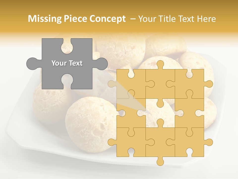 A White Plate Filled With Food On Top Of A Table PowerPoint Template