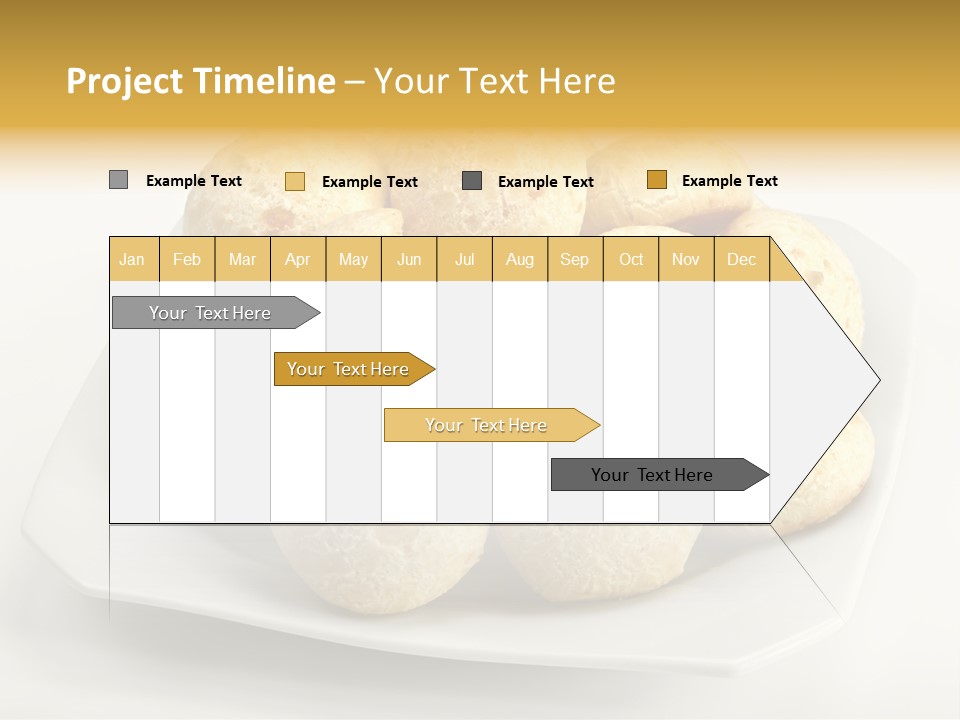 A White Plate Filled With Food On Top Of A Table PowerPoint Template