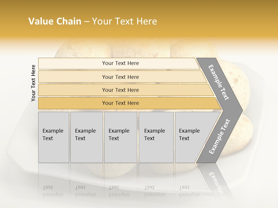 A White Plate Filled With Food On Top Of A Table PowerPoint Template