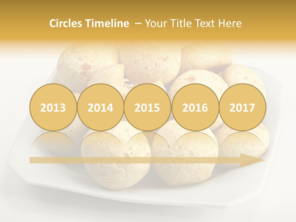 A White Plate Filled With Food On Top Of A Table PowerPoint Template