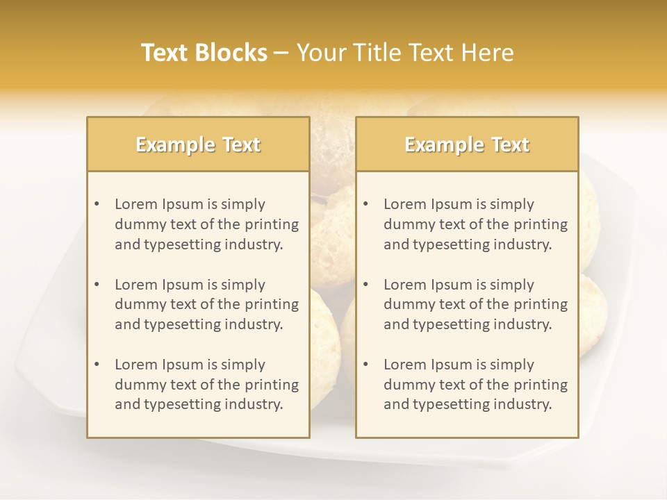 A White Plate Filled With Food On Top Of A Table PowerPoint Template