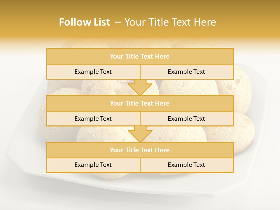 A White Plate Filled With Food On Top Of A Table PowerPoint Template
