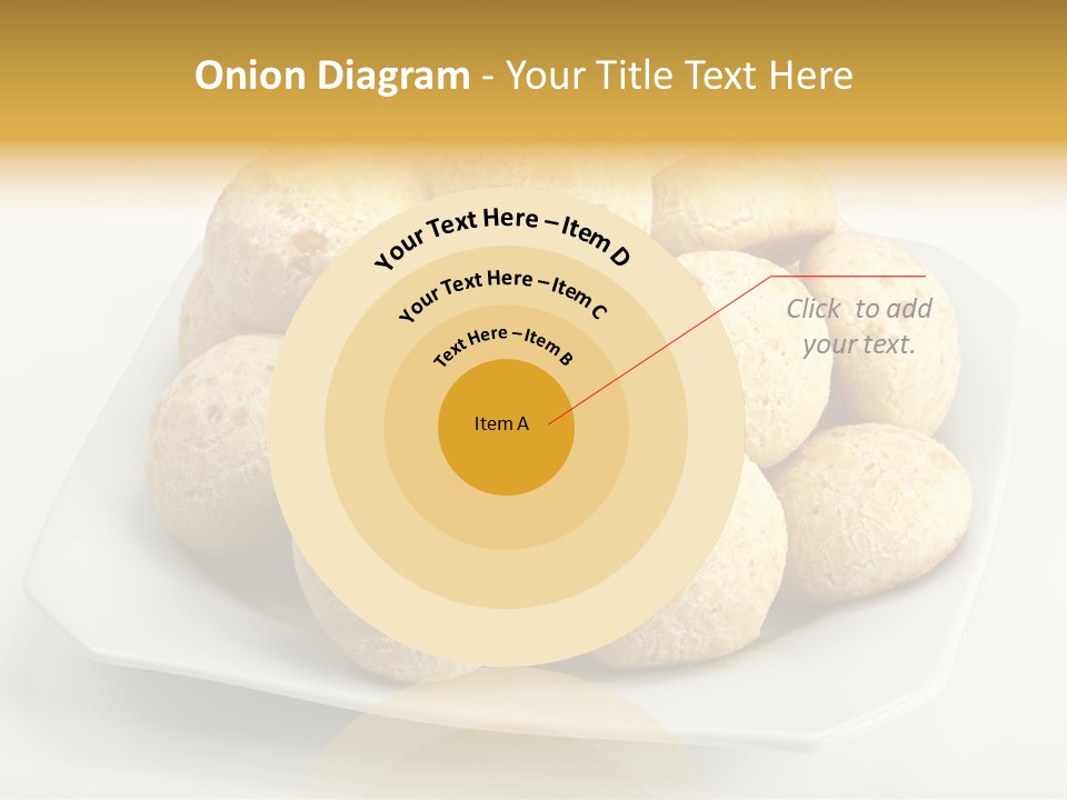 A White Plate Filled With Food On Top Of A Table PowerPoint Template