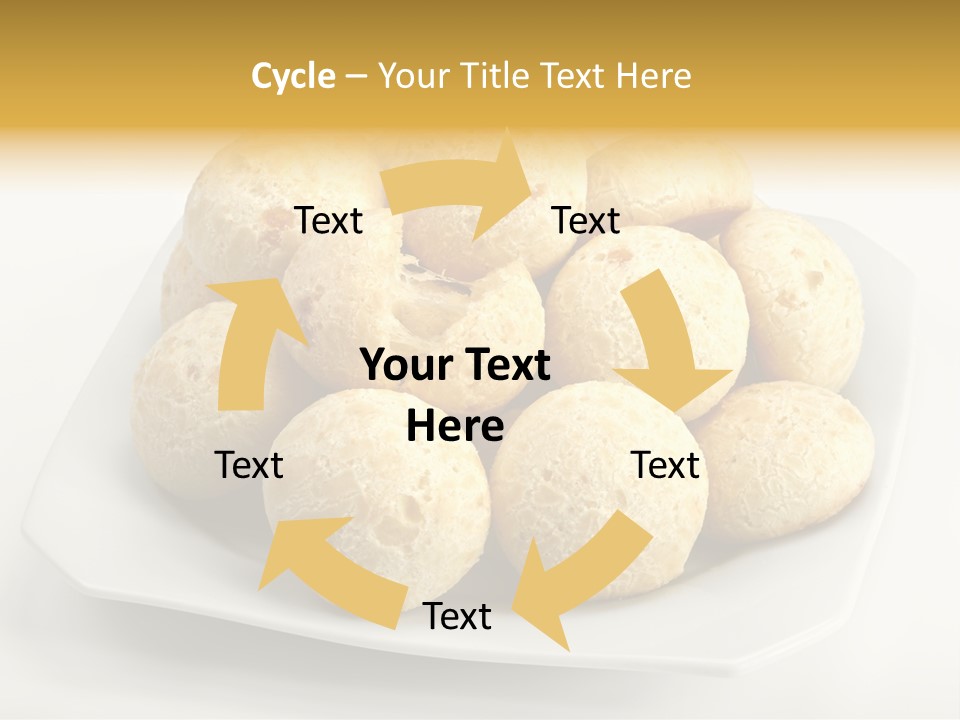 A White Plate Filled With Food On Top Of A Table PowerPoint Template