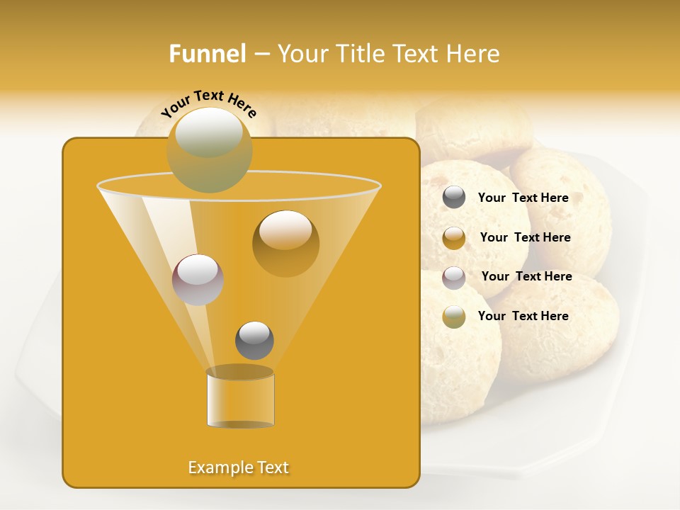 A White Plate Filled With Food On Top Of A Table PowerPoint Template