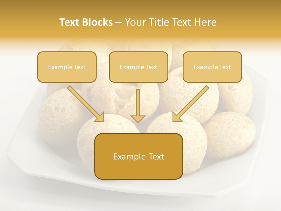 A White Plate Filled With Food On Top Of A Table PowerPoint Template