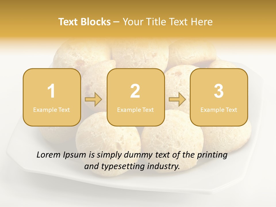 A White Plate Filled With Food On Top Of A Table PowerPoint Template
